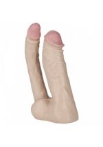 Doc Johnson - Vac-U-Lock - Dobbeldildo, Lys Hudfarge