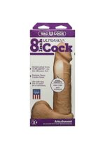 Doc Johnson - Vac-U-Lock - 8" Naturtro UR3 Dildo, Lys