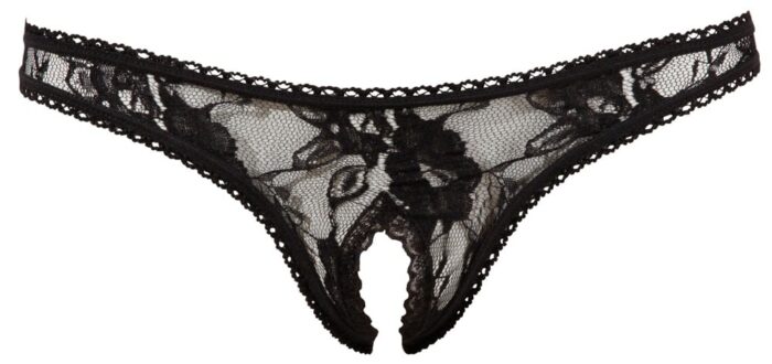 Cottelli Collection - Rio - Truse med Fransk Åpning - Sort