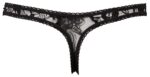 Cottelli Collection - Rio - Truse med Fransk Åpning - Sort