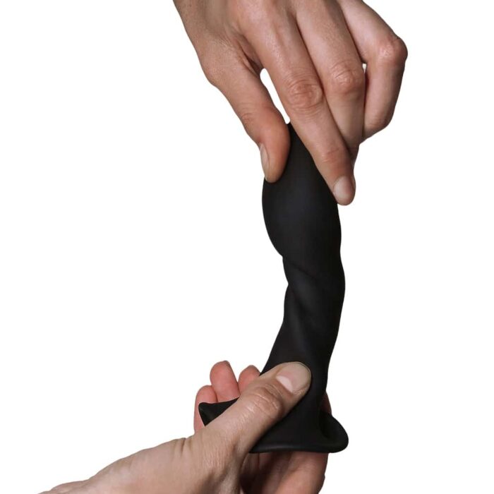 Hitsens 5 - Dual Density - Silexpan Dildo - Sort