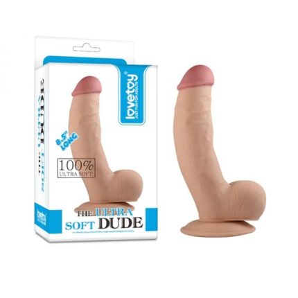 Lovetoys - 8,5" Dildo med Pung og Sugekopp