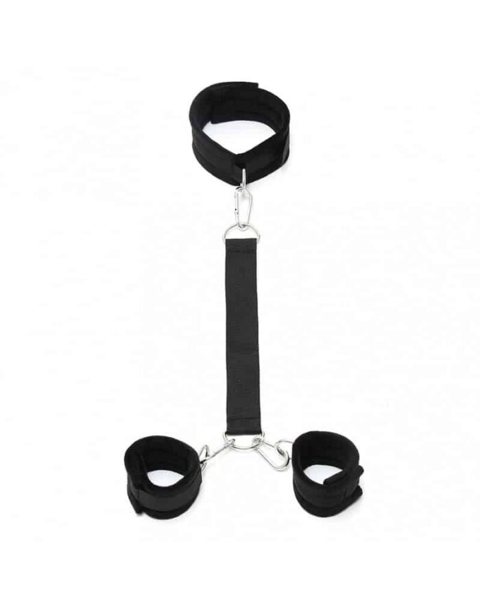 Rimba - Velcro Soft collar og cuffs sett - sort