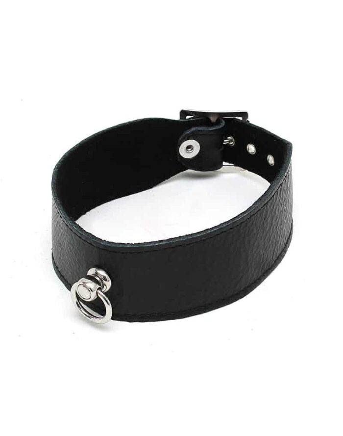 Rimba - Lærhalsbånd 40 mm Bred