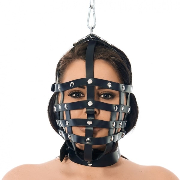 Rimba - Bondage lær maske