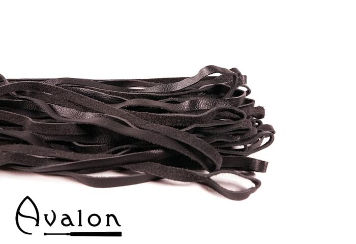 Avalon - LUCIUS - Sort Flogger i Mykt Lær