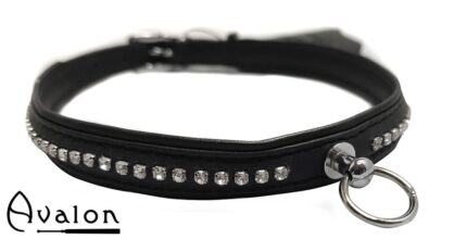 Avalon - GAIUS - Enkelt Collar blanke stener