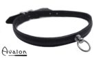 Avalon - HELEN - Enkelt Collar med O-ring Svart
