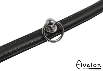 Avalon - HELEN - Enkelt Collar med O-ring Svart