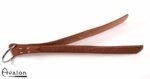 Avalon - LIONEL - Lang Paddle med D-ring og Dekor, Lys Brun