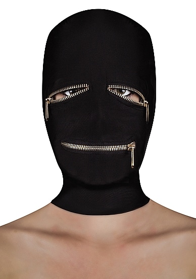 Ouch! Extreme zipper mask - maske med glidelås sort