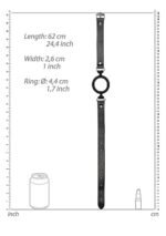 Ouch! O-ring Gag i Silikon - Sort