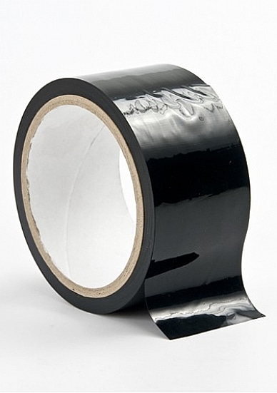 Bondagetape 20 meter sort for BDSM-lek