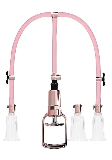 Pumped - Klitoris og Nipple Pump Sett - Rosegull