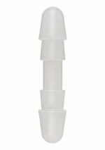 Doc Johnson - Vac-U-Lock - Frosted Dobbelplugg - Hvit