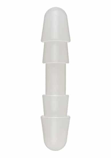 Doc Johnson - Vac-U-Lock - Frosted Dobbelplugg - Hvit