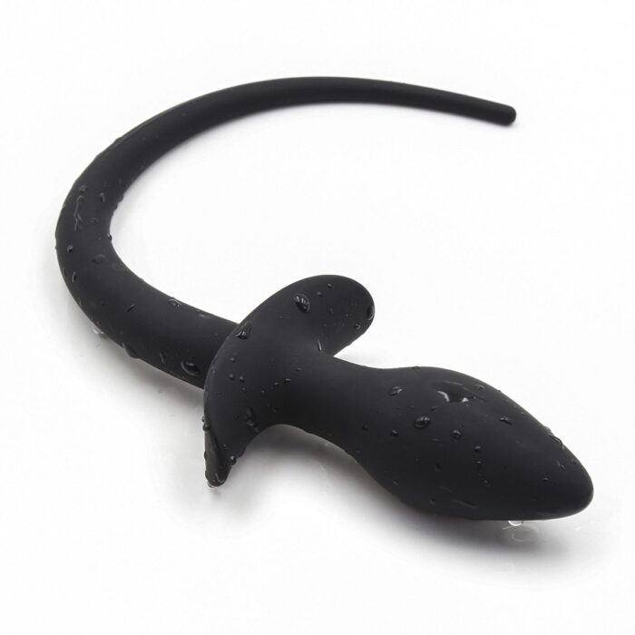 Buttplug med hale - sort