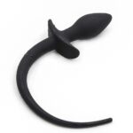 Buttplug med hale - sort