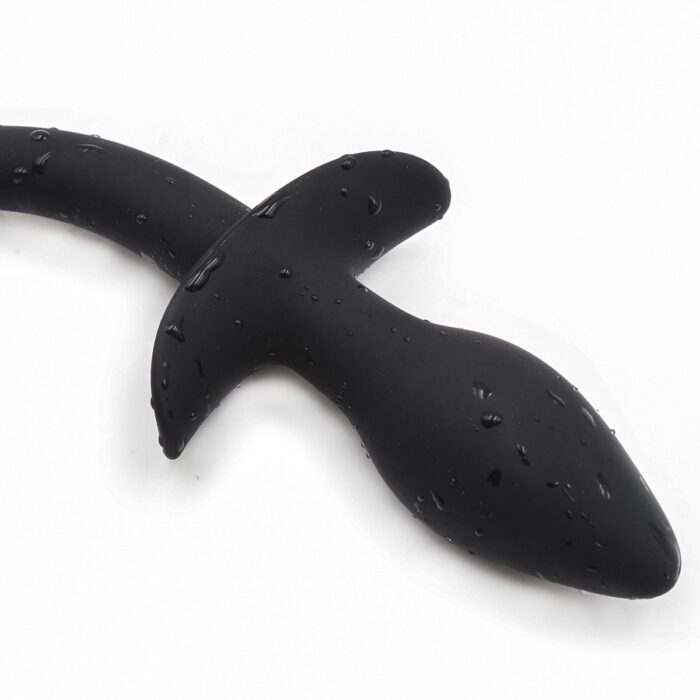 Buttplug med hale - sort