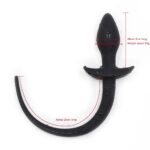Buttplug med hale - sort