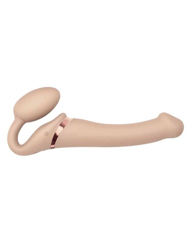 Strap-on-Me - Stroppeløs Strap On med Vibrering - Medium - Lys Hudfarge
