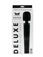 Pixey - Deluxe Black Velvet - Kraftig Oppladbar Massasjestav - Large - Bilde 8