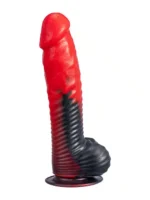 Silexd Fantasy - Devil Dildo - Liquid Silicone - Rød og Sort