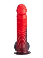 Silexd Fantasy - Devil Dildo - Liquid Silicone - Rød og Sort - Bilde 6