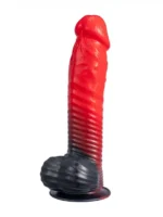 Silexd Fantasy - Devil Dildo - Liquid Silicone - Rød og Sort - Bilde 2