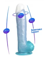 Silexd Fantasy - Angel Dildo - Liquid Silicone - Perleblå - Bilde 5