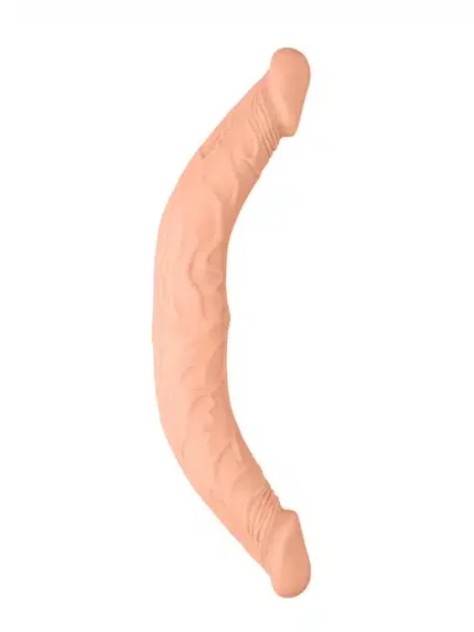 Realrock - 14" dobbeldildo - lys hudfarge - 36 cm