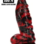 Fiction Cocks - Demon Master - Fantasi Dildo - Rød/Sort