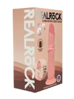 Realrock - Dual density sliding skin - Dildo i silikon - Lys hudfarge 6" - Bilde 2
