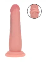 Realrock - Dual density sliding skin - Dildo i silikon - Lys hudfarge 6"