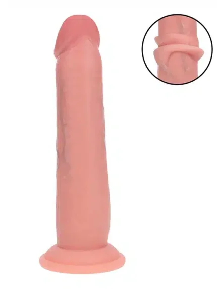 Realrock - Dual Density Dildo med Sugekopp - 8"/1cm - Beige