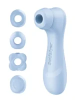 Satisfyer Pro 2 Generation 4 – trykkbølgestimulator med 4 hetter - APP - Bilde 2